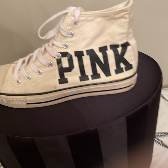 Very HTF VS Pink display tennis shoes high tops - Picture 3 of 7